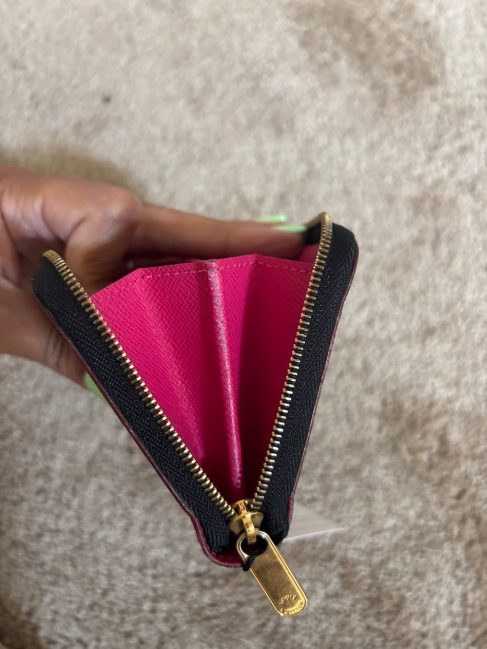 Louis Vuitton Black Multicolor Monogram Zip Around Wallet - Picture 6 of 7